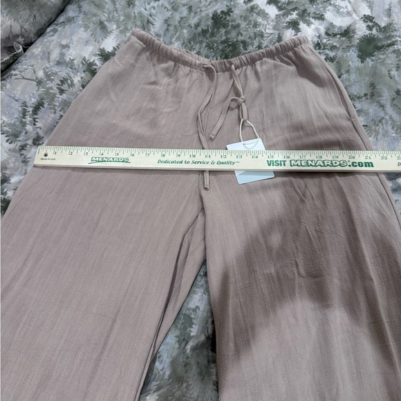 NWT Women's linen blend Wide-Leg Pants Sz l - Picture 15 of 15